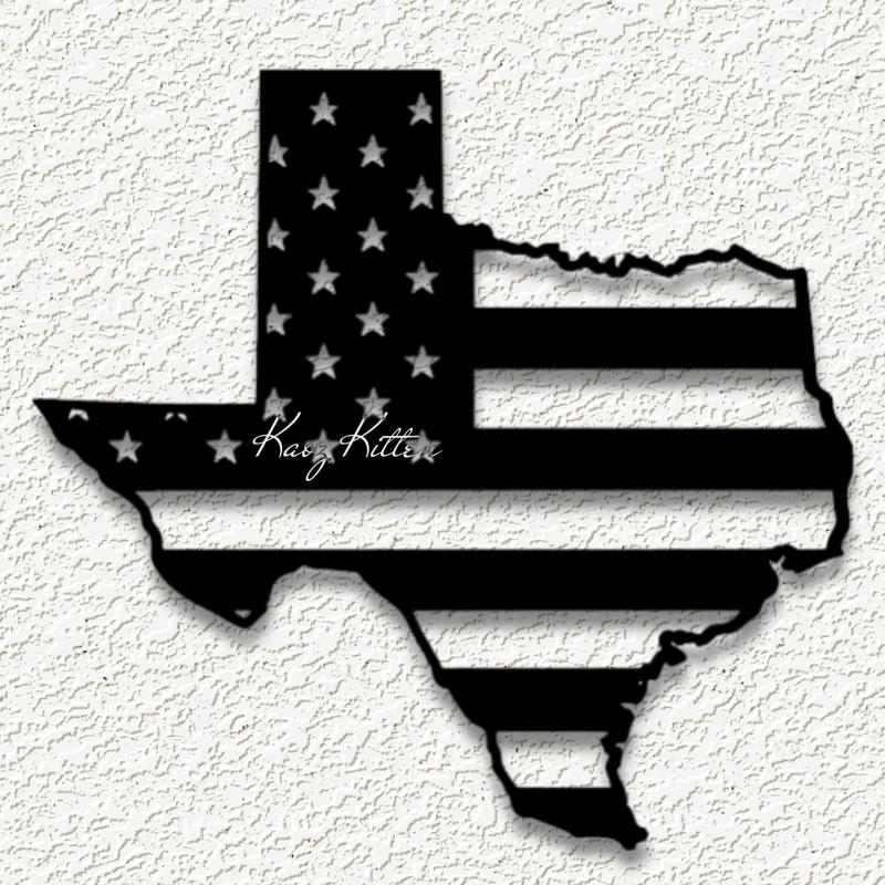 texas flag state wall art home decor