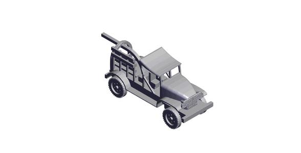 1/87 Scale Chevrolet M6 Bomb Servicing Truck with cover.stl
