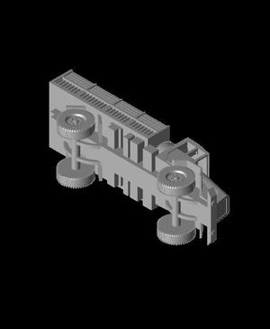 1/100 Scale MB LG315 4.5 ton truck.stl