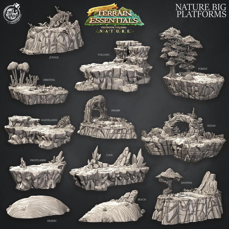 Nature Platforms (Pre-Supported) - Terrain