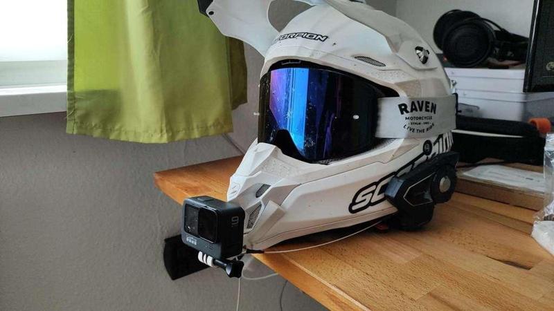 Scropion Exo VX16 Air Chin Mount Gopro Action cam