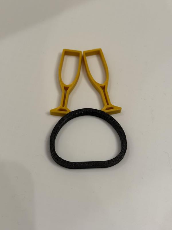 NYE Champagne Toast Napkin Ring