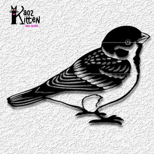 realistic sparrow wall art bird decor