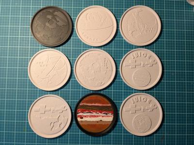 JUICE Mission Coaster Set (Jupiter Icy Moons Explorer)