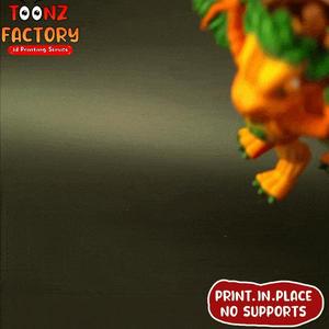 CUTE FLEXI PUMPKIN DRAGON ARTICULATED