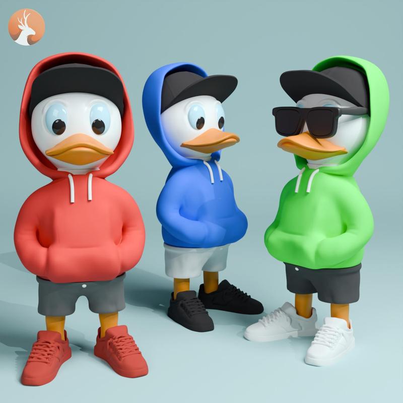 Duck Family Urban Vibes Huey (MULTIPARTS, 3MF)