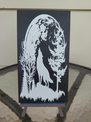Howling Wolf at the Moon Wall Art