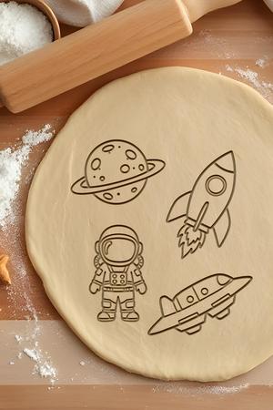 Space Set Cookie Cutter, Biscuit Cutter
