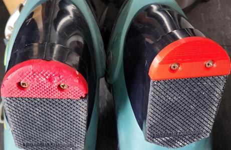 Rossignol Ski boot heel for R650, Flat mating, curved bottom ES Energy Dynamics Designs