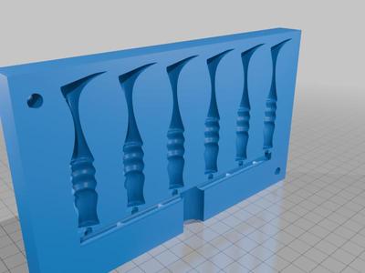 fishing lure thumper tail mold