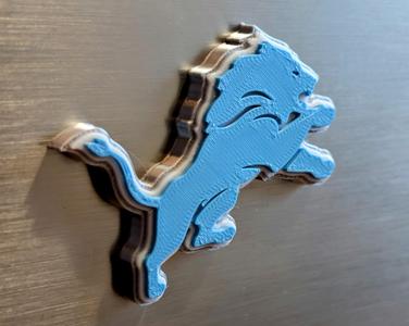 Detroit Lions - Embossed Fridge Magnet