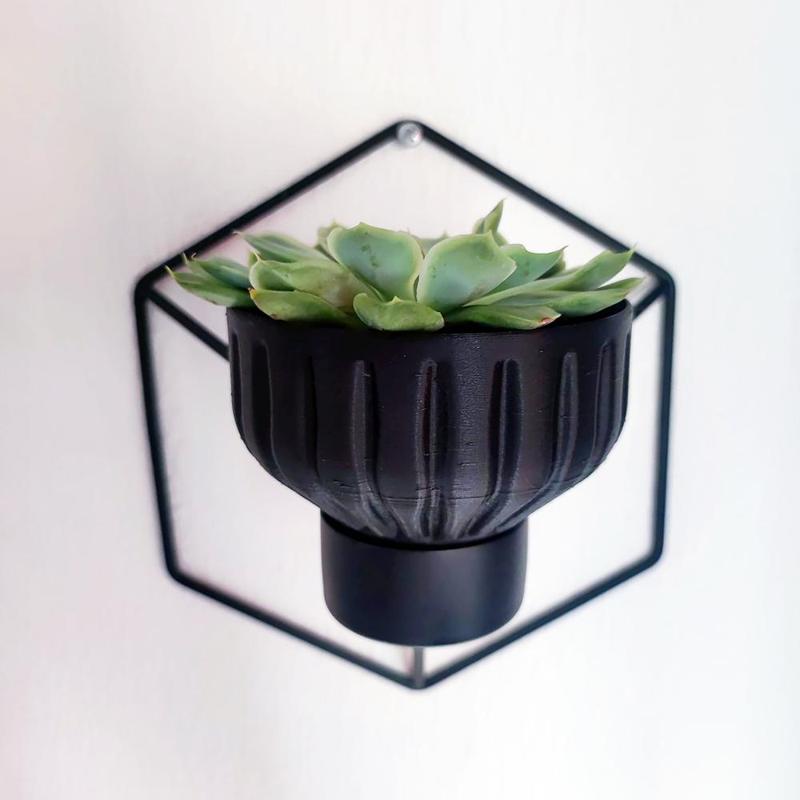 Wall-Mounted Planter Pot for Candle Holder