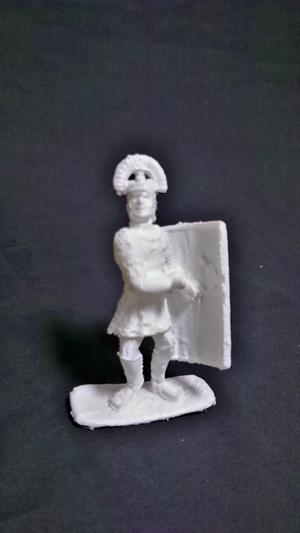 army soldier with multiple sword