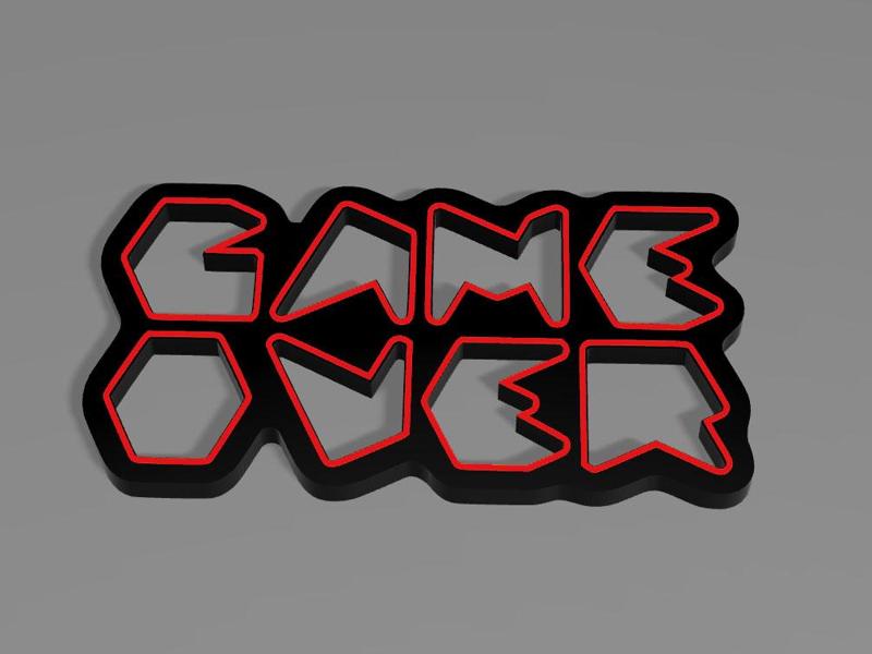 Game Over Wall Art