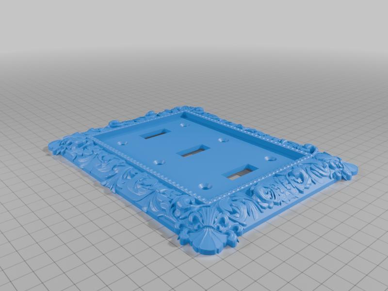 Ornate light switch cover