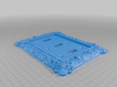 Ornate light switch cover