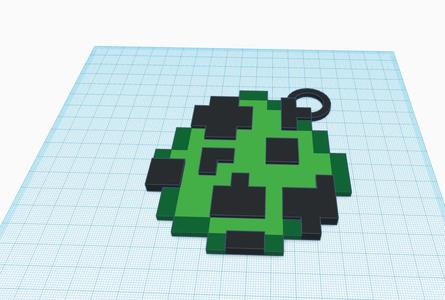 Minecraft spawn egg pendant