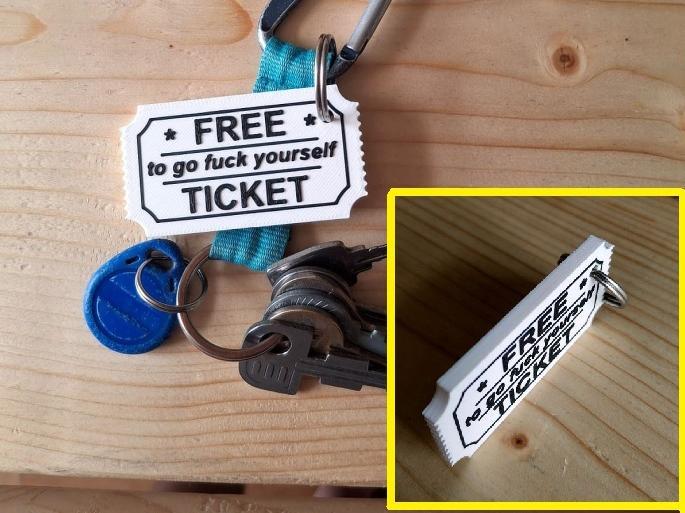 Free ticket - keychain