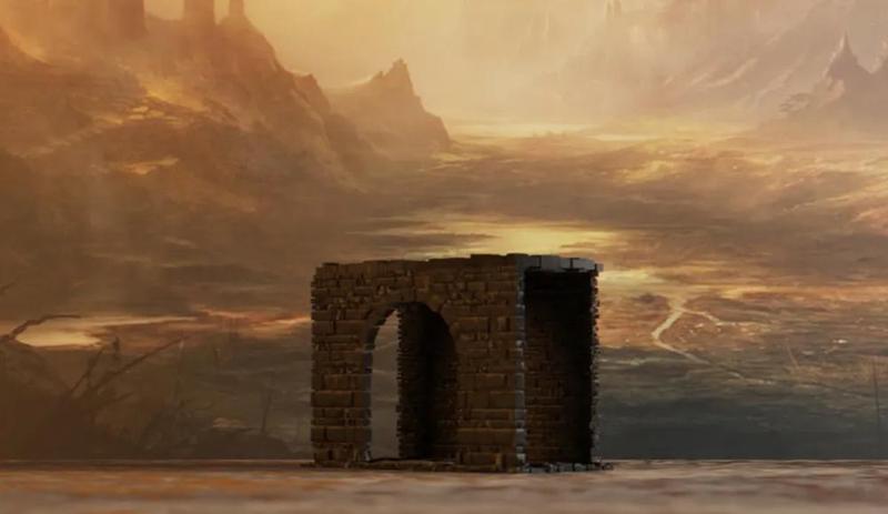 Stone wall section #1