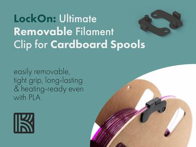 LockOn: Filament Clip for Generic Cardboard Spools