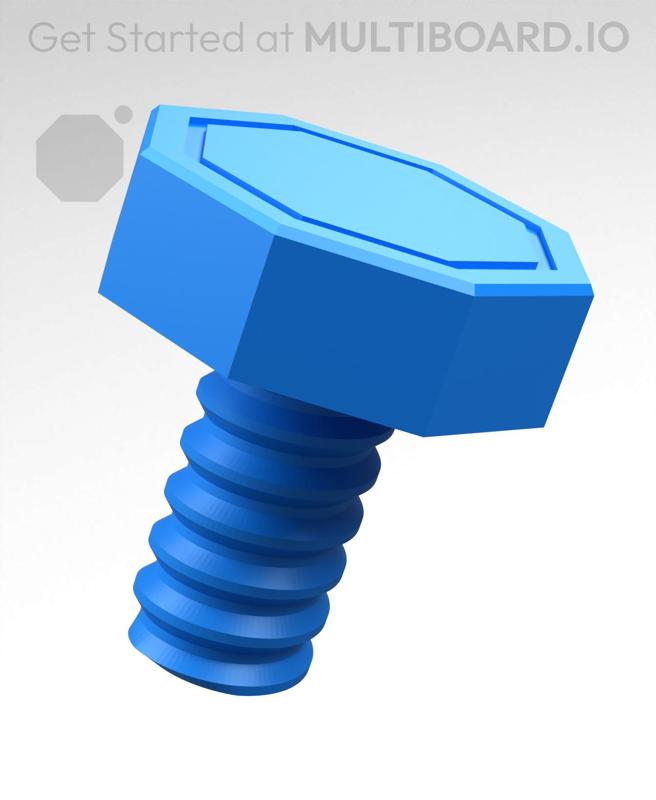 20 mm Small Thread, Plain Head, Bolt