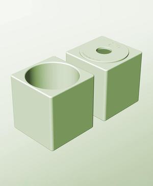 CS128-150-P Pierced container modular stackable module bin box