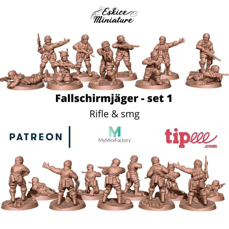 Fallschirmjager - 28mm for wargame