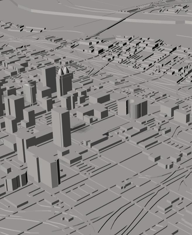 KANSAS CITY, Skyline 3d map
