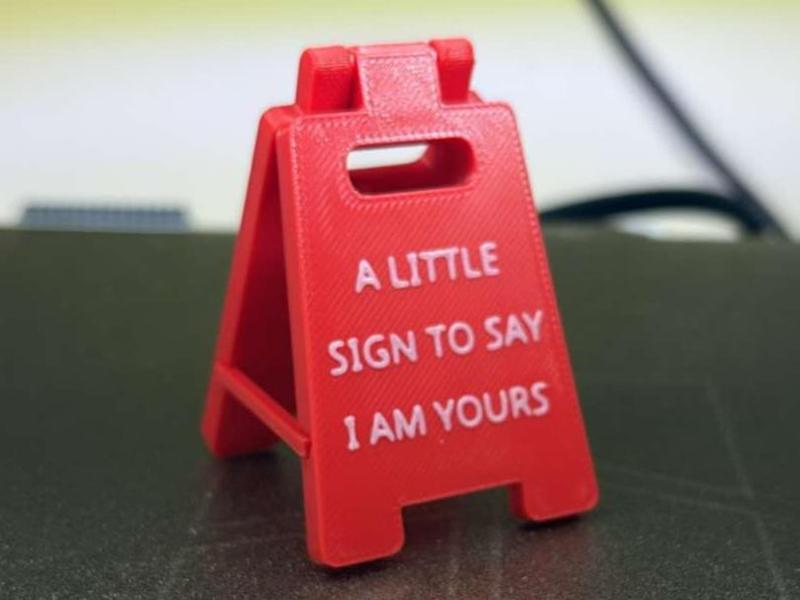 A LITTLE SIGN TO SAY I AM YOURS