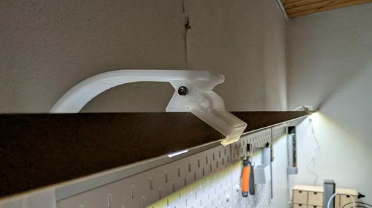 Ikea SKADIS LED light bar holder for 25mm aluminium profile