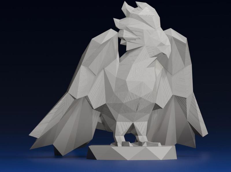 Bird Polygonal Sculpture