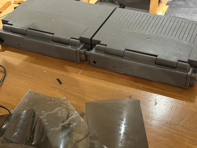 Powerbook 100-series (145b and 165c) display hinge repair