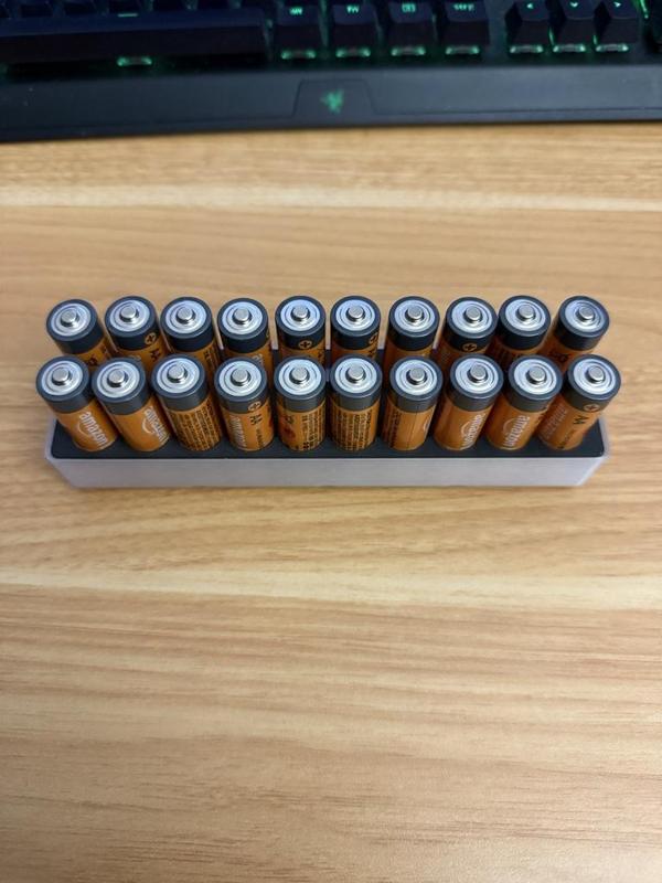 Gridfinity - 1x4 - AA-Batteries