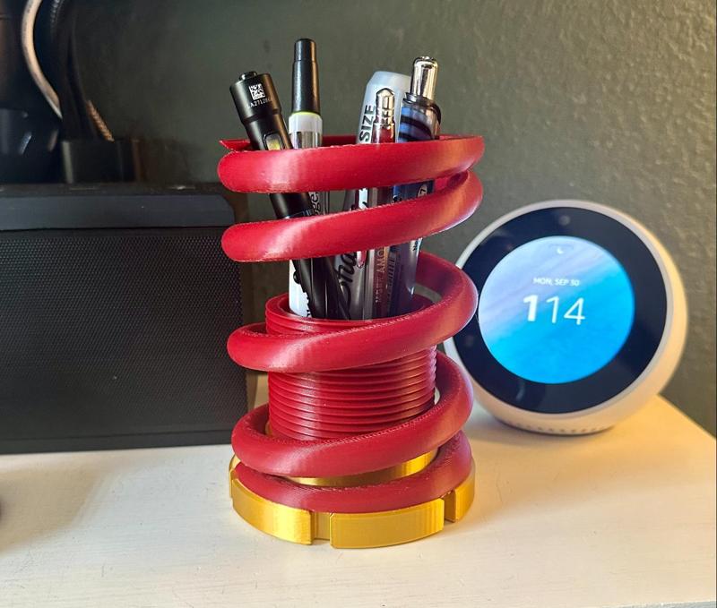 Adjustable Coilover Spring Pen Holder