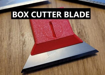 Scraper with box cutter utility blade