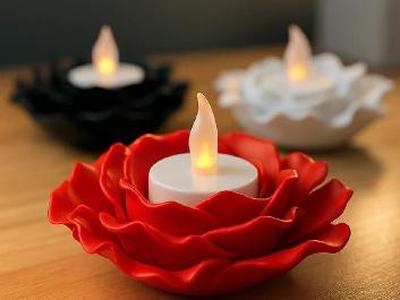 Rose candle