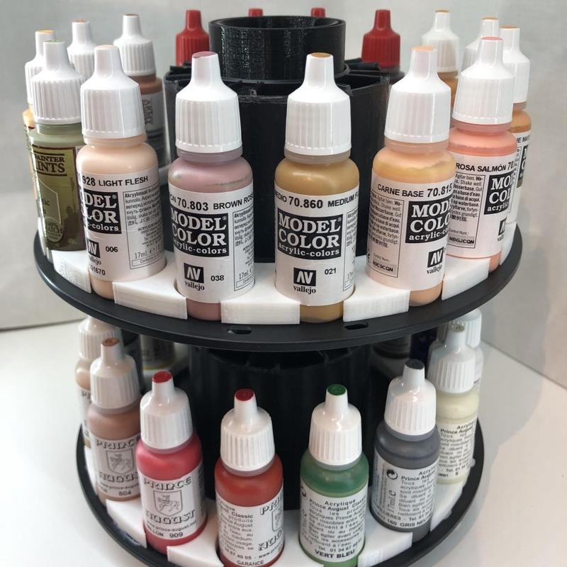 Rack peinture Vallejo/Army Painter / recyclage bobine filament