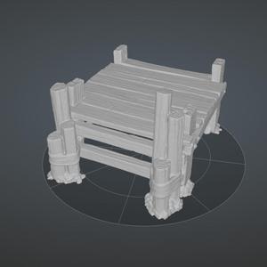 Tabletop Miniature Dock DnD Terrain