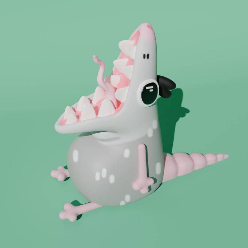 cute screaming possum