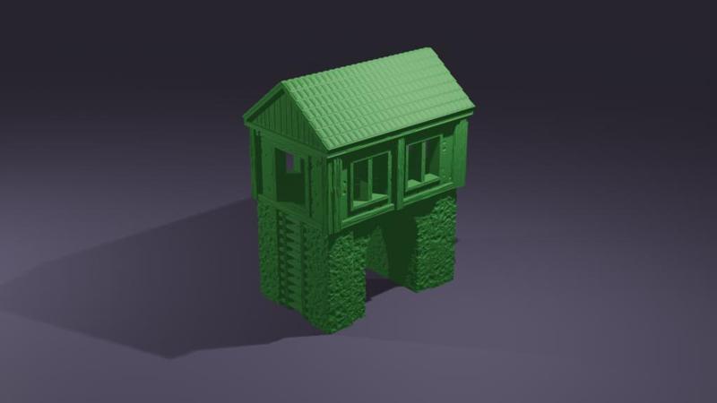 Garrison Gatehouse – 28mm Modular Watchtower for Fantasy or Historical Tabletop Wargames and RPG Terrain