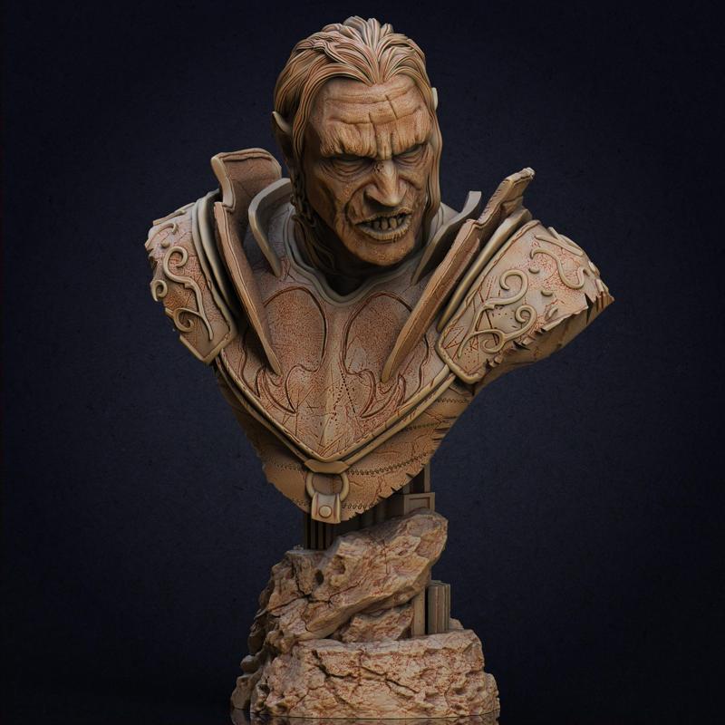 Gorbag bust - LOTR (Pre-Supported) 