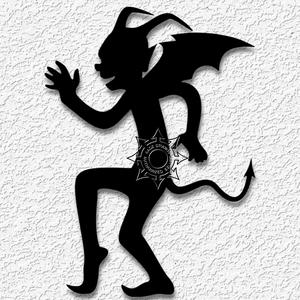 Demon Shadow Figure wall art demonic halloween decor