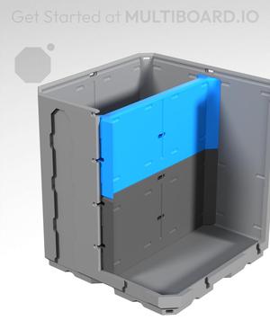 2x1H - Short Top Multibin Divider