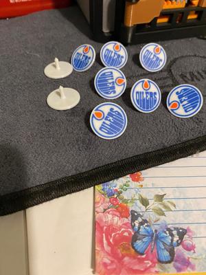 Oilers improved golf ball marker