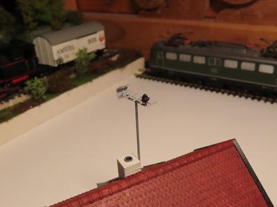 TV Antenna on house 1:87 H0 scale
