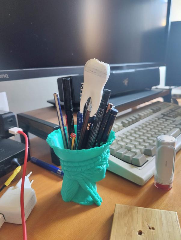 Molar tooth pen topper 