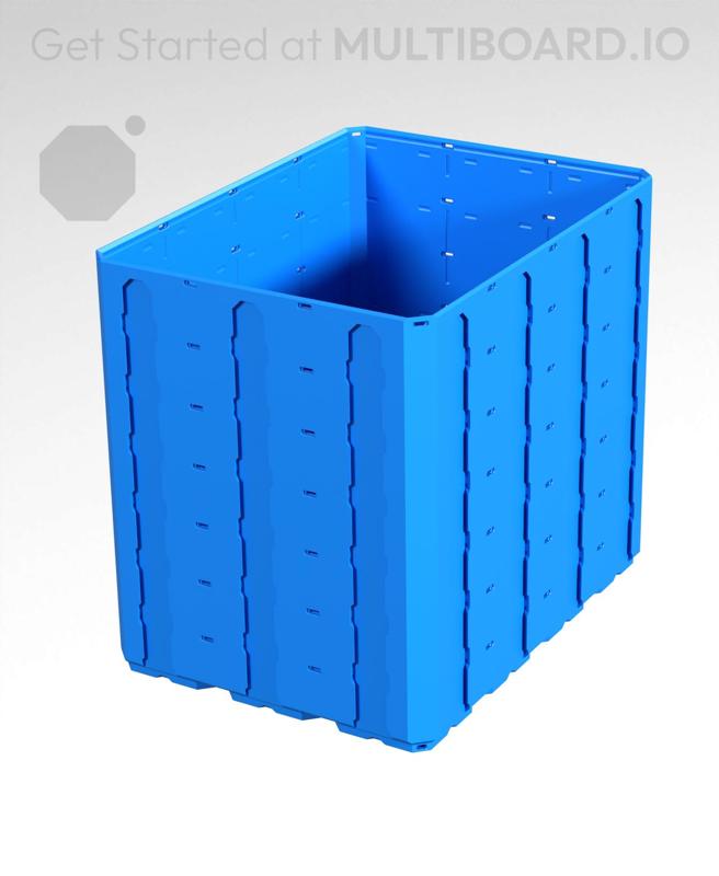 3x4x3.5 - Topped Multipoint Rail - Multibin Shell