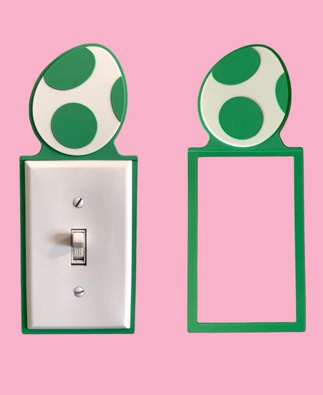Yoshi Egg Light Switch Backer
