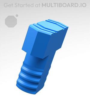 18 mm Mid Thread, Plain Head, Shank T-Bolt
