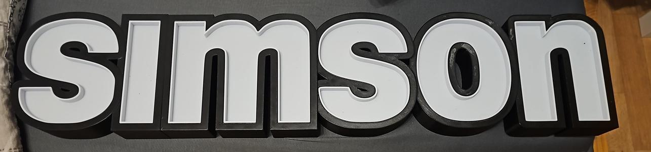 SIMSON Namenslampe, LED